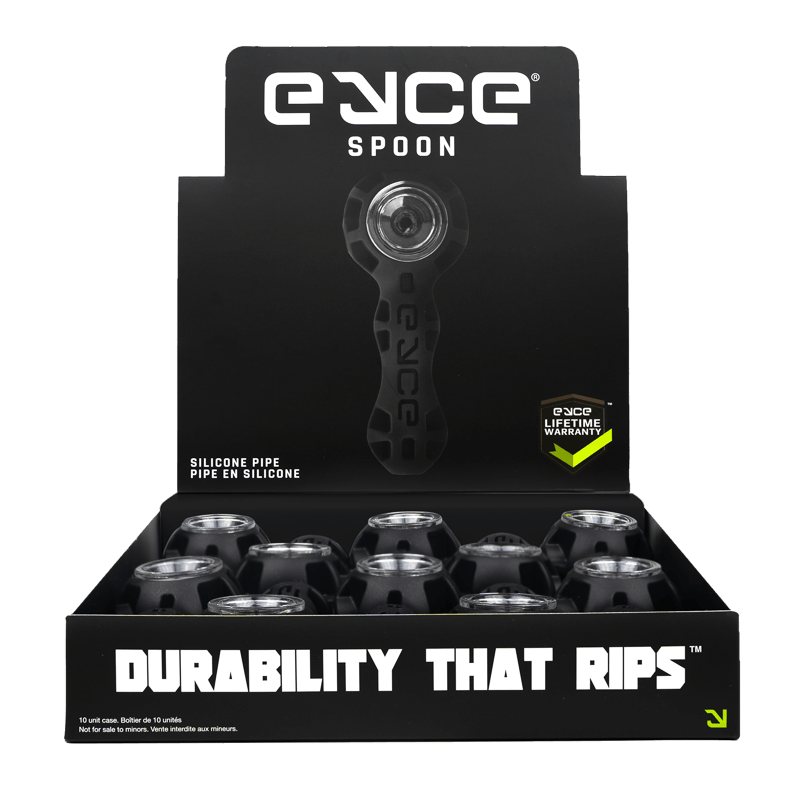 Eyce Spoon Display POP of 10 Units Black Wholesale Eyce Molds
