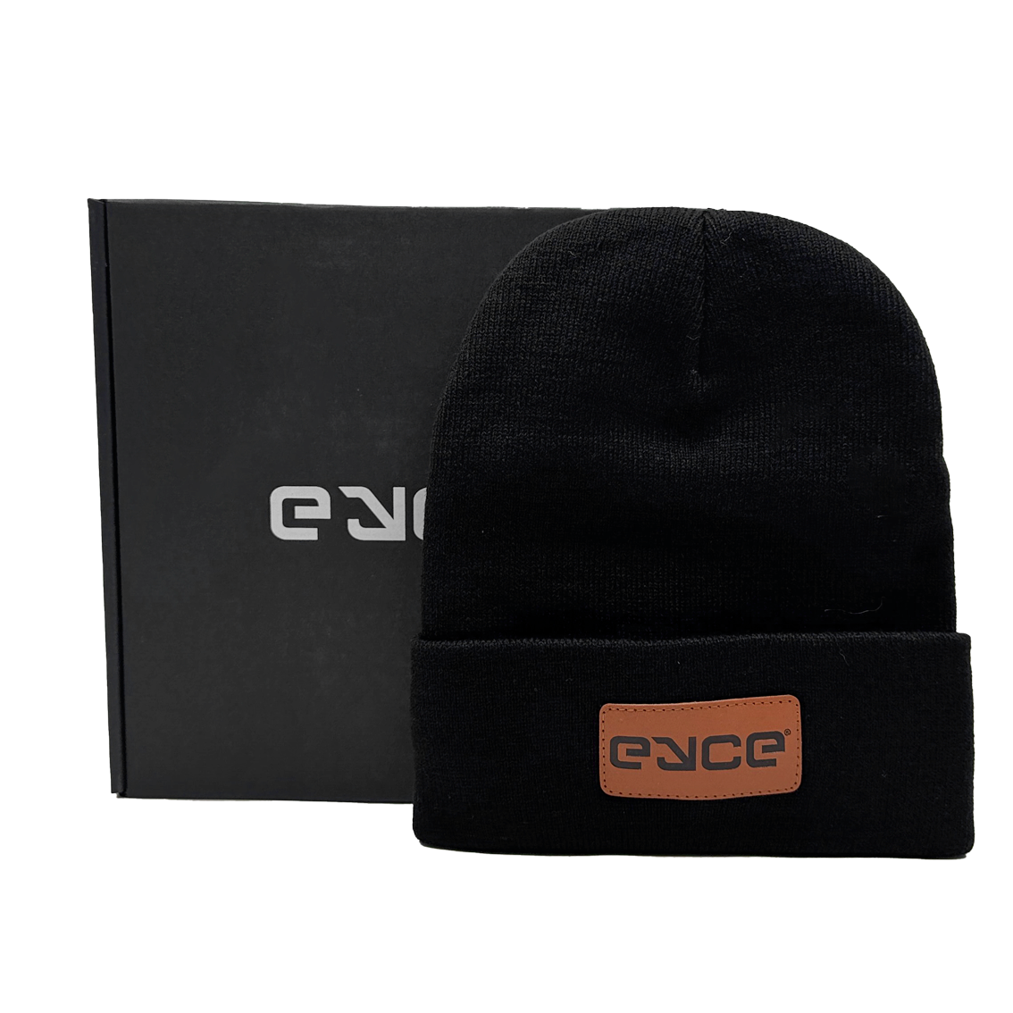 Eyce Customer Appreciation Gifts - Leather Patch Beanie
