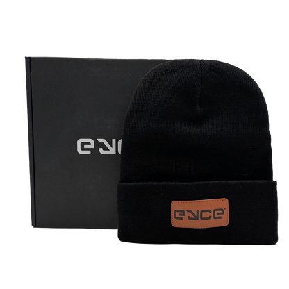 Eyce Customer Appreciation Gifts - Leather Patch Beanie