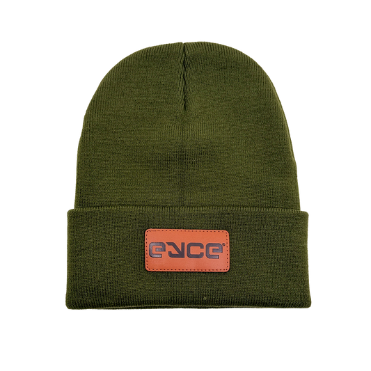 Eyce Customer Appreciation Gifts - Leather Patch Beanie