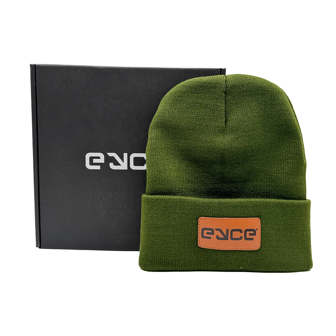 Eyce Customer Appreciation Gifts - Leather Patch Beanie