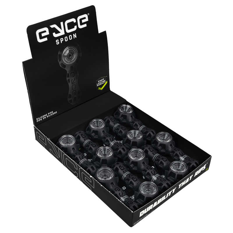 Eyce Spoon Display POP of 10 Units Black Wholesale Eyce Molds 